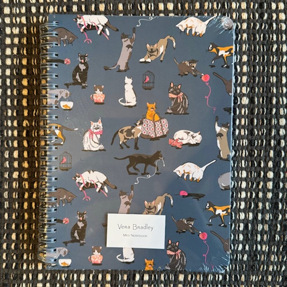 NWT Vera Bradley CAT'S MEOW Mini Notebook